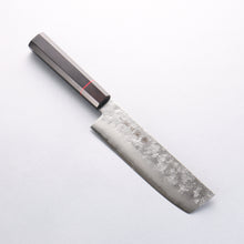  Higuchi Silver Steel No.3 Nashiji Usuba 165mm Black Pakka wood Handle - Seisuke Knife