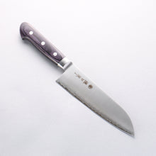  Higuchi SG2 Santoku 180mm Navy blue Pakka wood Handle - Seisuke Knife