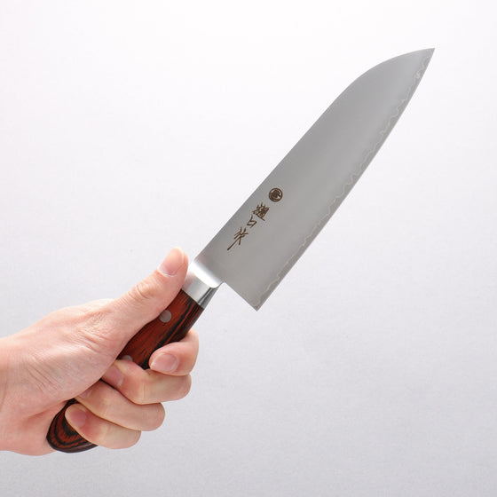 Higuchi SG2 Santoku 180mm Scotch Pakka wood Handle - Seisuke Knife