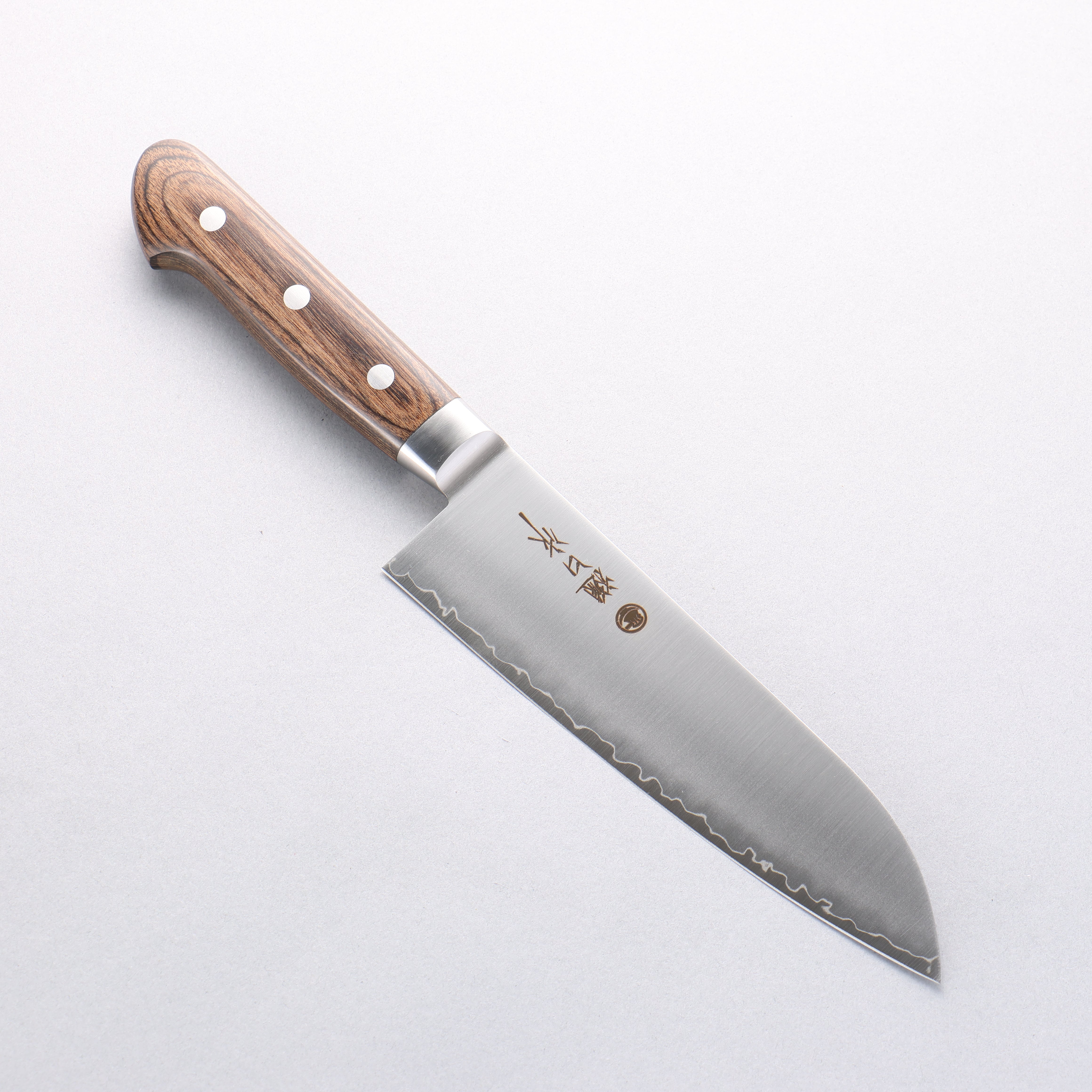 Higuchi SG2 Santoku 180mm Brown Pakka wood Handle