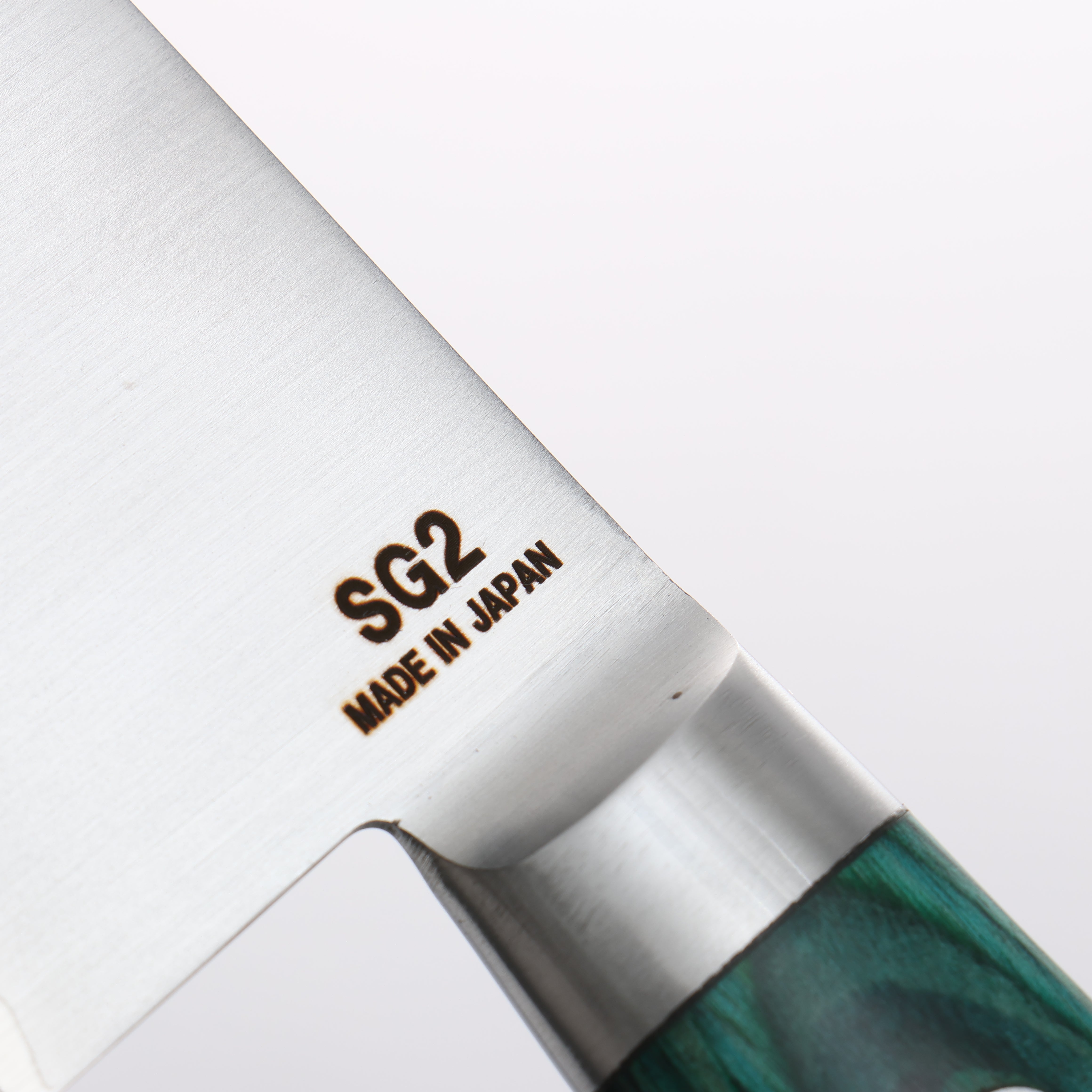 Higuchi SG2 Santoku 180mm Green Pakkawood Handle - Seisuke Knife