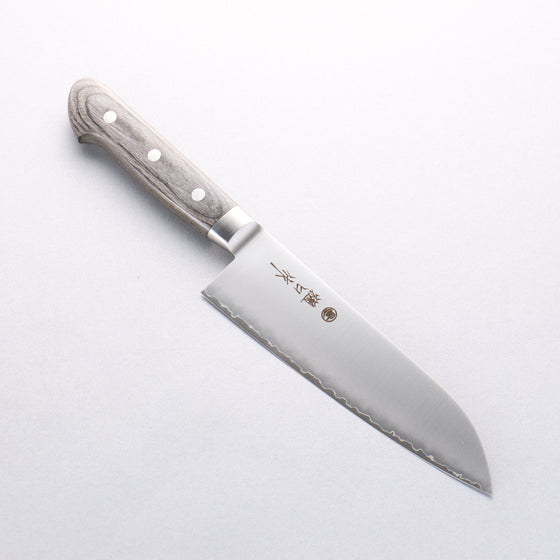 Higuchi SG2 Santoku 180mm Gray Pakka wood Handle - Seisuke Knife