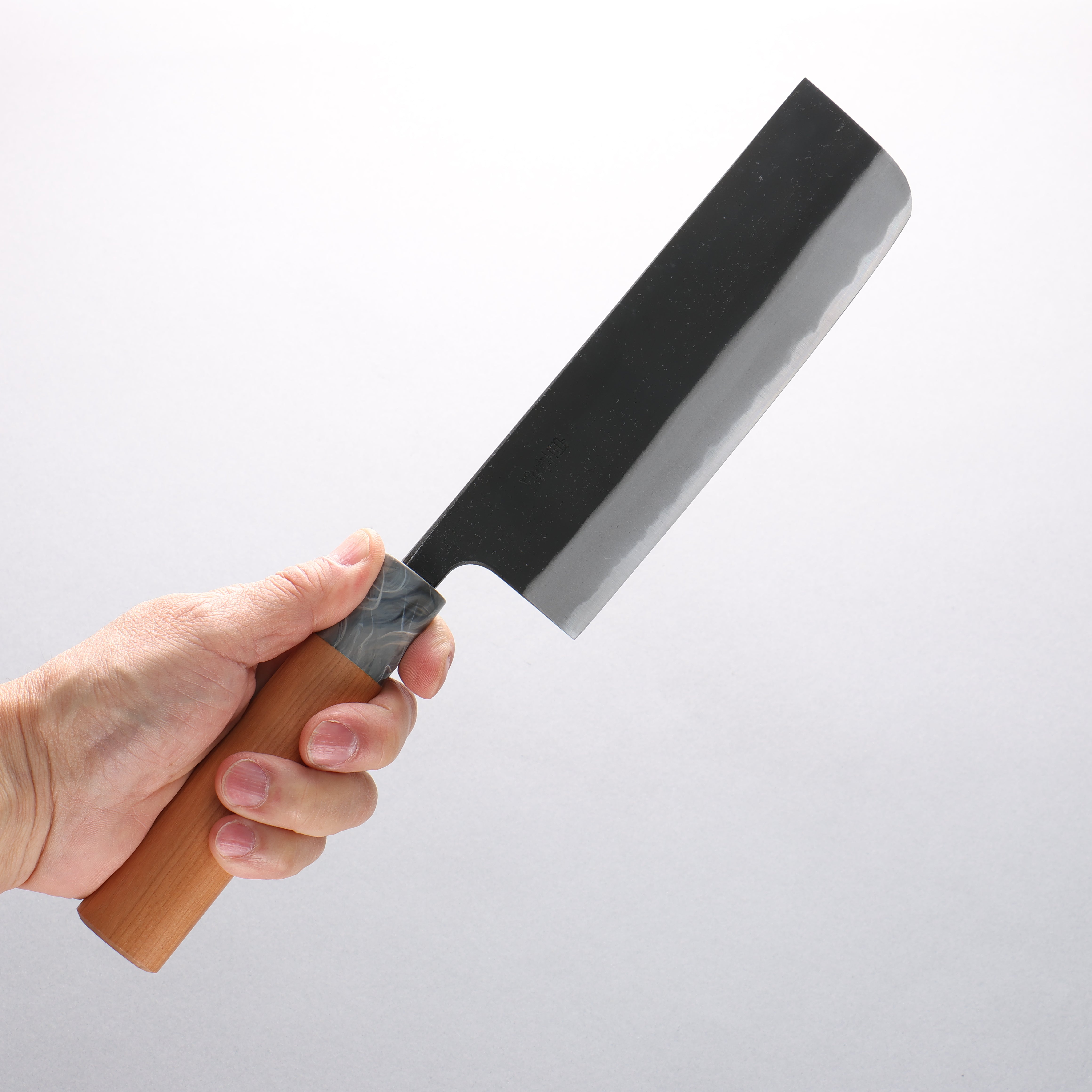 Nao Yamamoto White Steel No.2 Kurouchi Nakiri 165mm Cherry Tree Handle