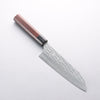 Yu Kurosaki Senko Ryu SG2 Hammered Santoku 170mm Rosewood (Ferrule: Black Pakka Wood) Handle - Seisuke Knife - Slide 1