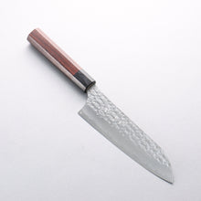  Yu Kurosaki Senko Ryu SG2 Hammered Santoku 170mm Rosewood (Ferrule: Black Pakka Wood) Handle - Seisuke Knife