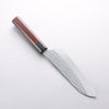 Yu Kurosaki Senko Ryu SG2 Hammered Santoku 170mm Rosewood (Ferrule: Black Pakka Wood) Handle - Seisuke Knife - Slide 2