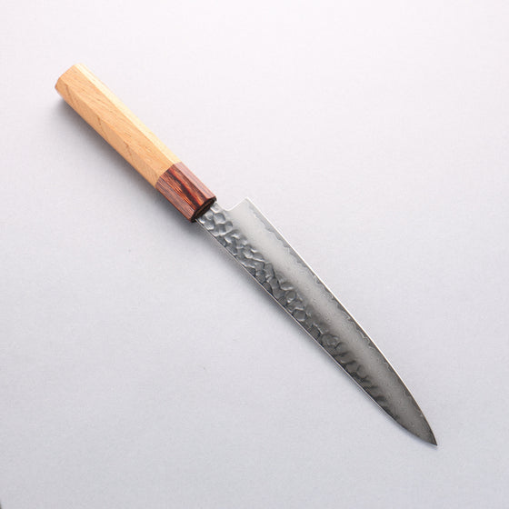 Sakai Takayuki VG10 33 Layer Damascus Petty-Utility 180mm with Keyaki Elm Handle - Seisuke Knife