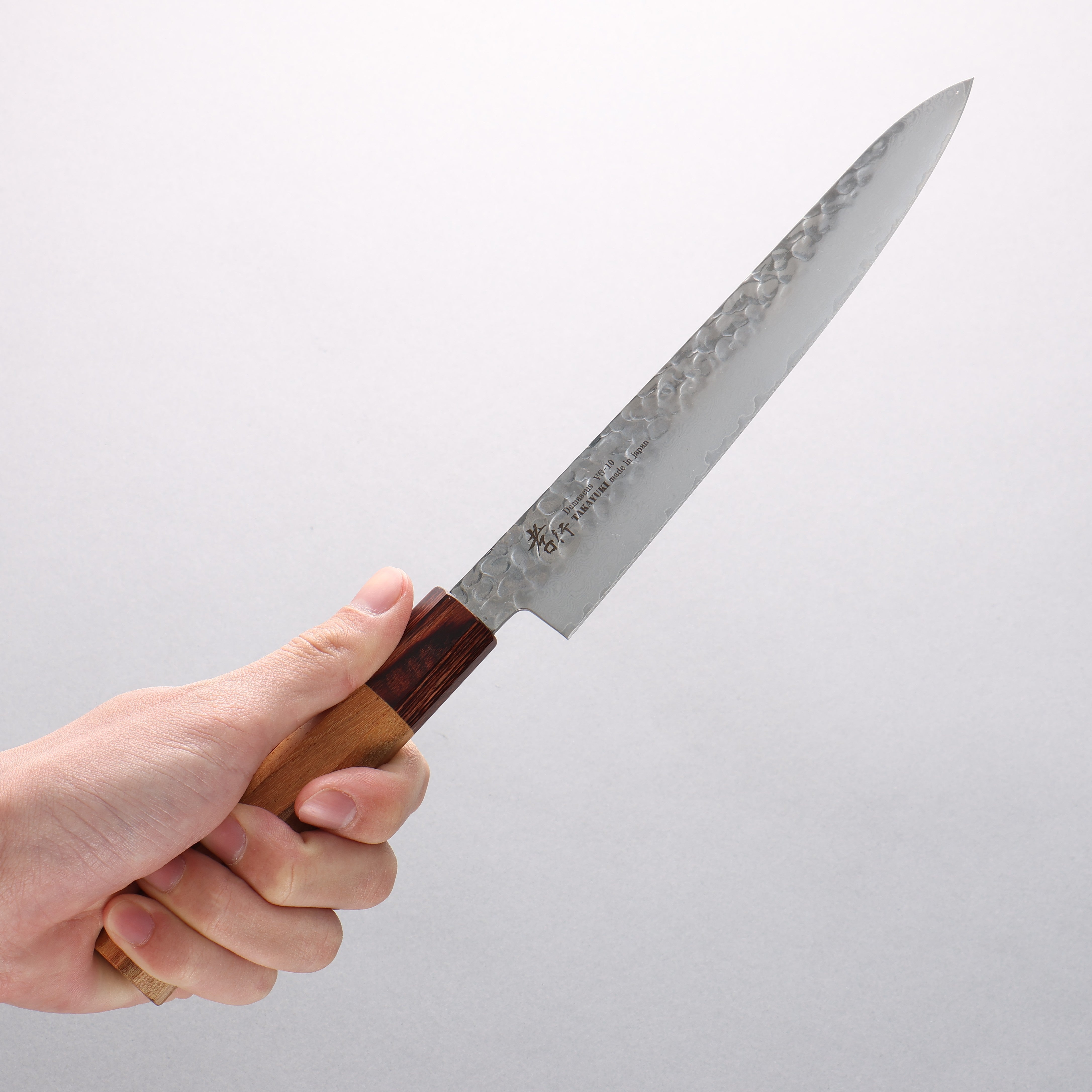 Sakai Takayuki VG10 33 Layer Damascus Petty-Utility 180mm Keyaki Elm Handle - Seisuke Knife