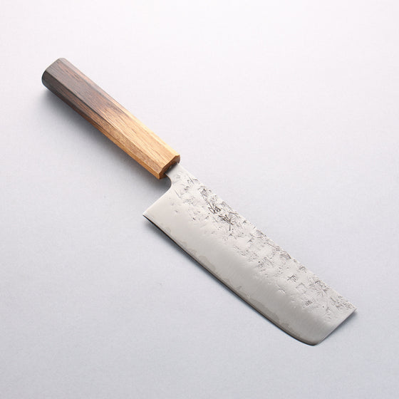 Seisuke SLD Washiji Nakiri 165mm Burnt Oak Handle - Seisuke Knife