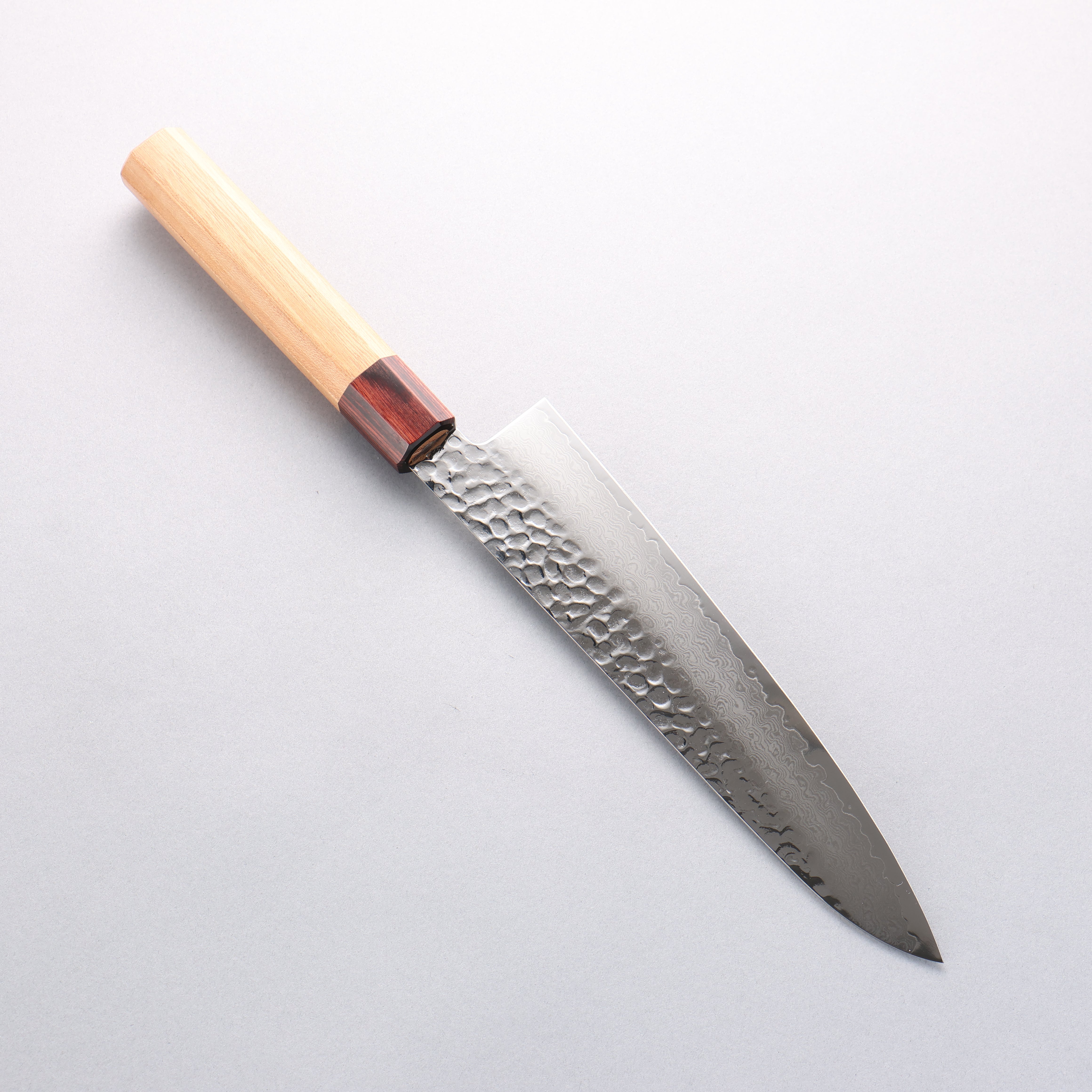 Sakai Takayuki VG10 33 Layer Damascus Gyuto Knife 210mm Keyaki Elm Handle - Seisuke Knife