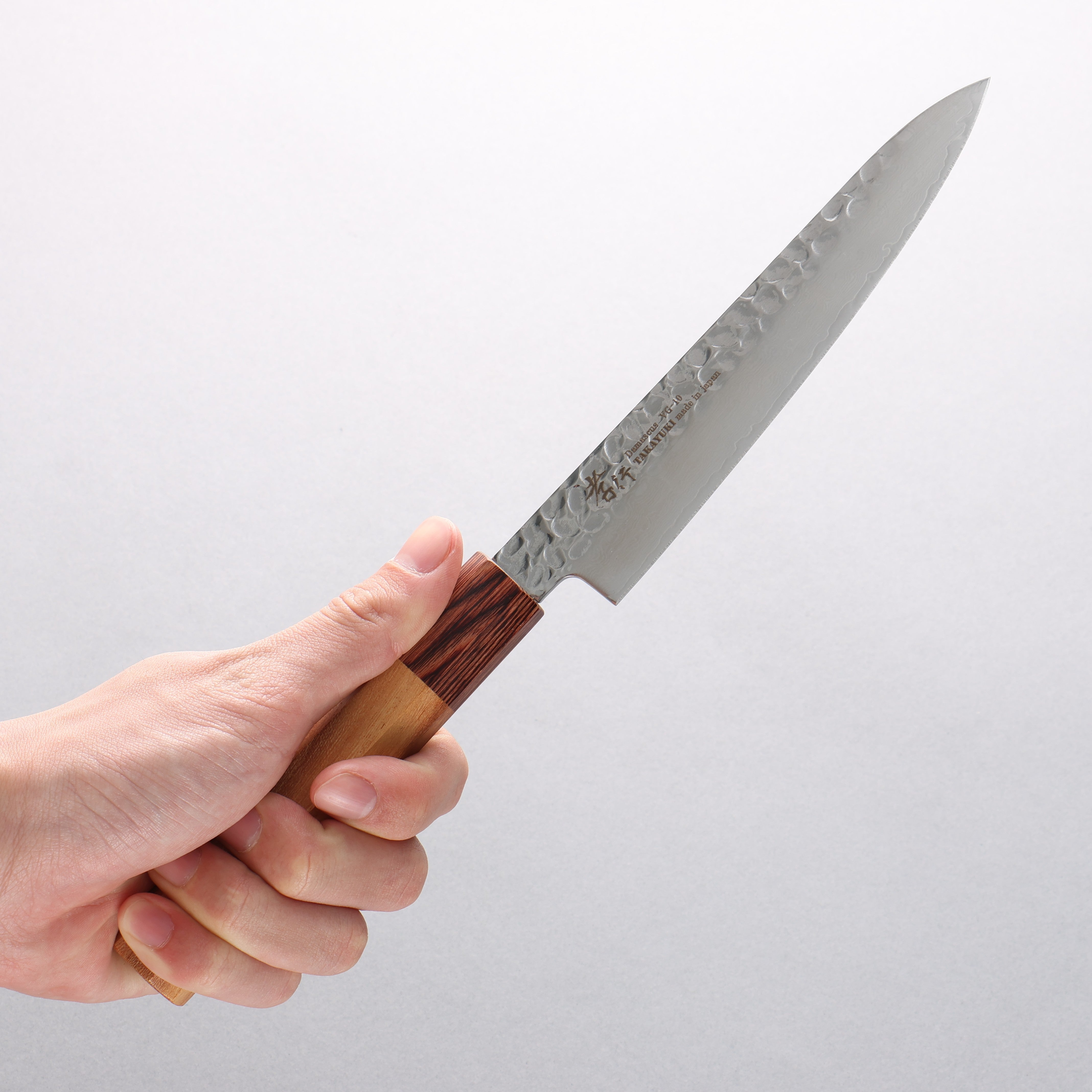 Sakai Takayuki VG10 33 Layer Damascus Petty Knife 150mm Keyaki Elm Handle - Seisuke Knife