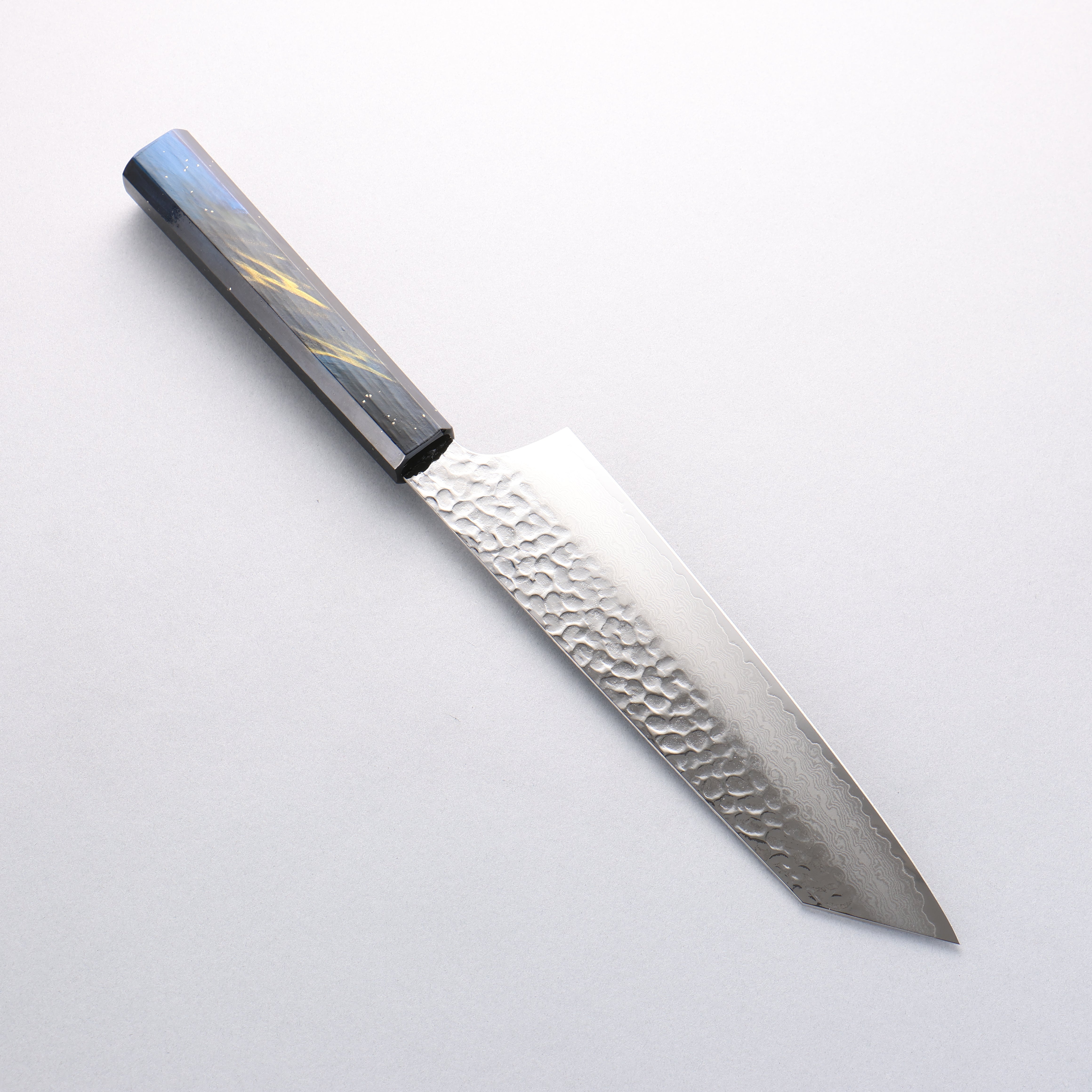Sakai Takayuki VG10 33 Layer Damascus Kengata Gyuto 190mm Saiu Lacquered Live Oak Handle - Seisuke Knife
