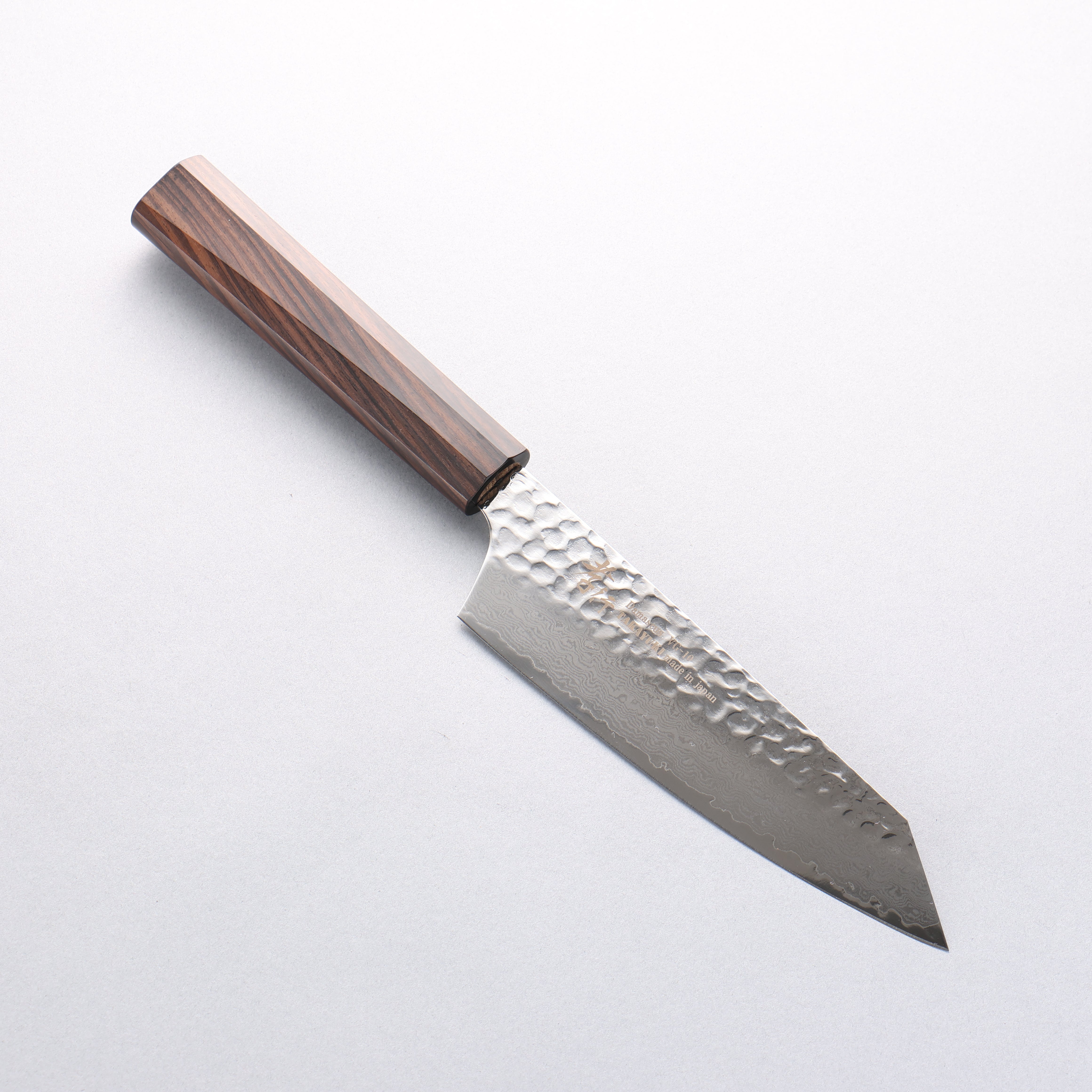 Sakai Takayuki VG10 33 Layer Damascus Kiritsuke Santoku 160mm Ebony Wood Handle - Seisuke Knife