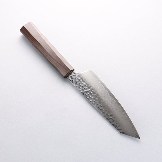 Sakai Takayuki VG10 33 Layer Damascus Kiritsuke Santoku 160mm Ebony(6 sided teardrop) Handle - Seisuke Knife