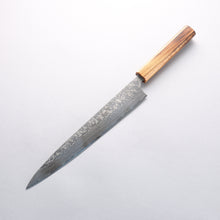  Anryu VG10 Migaki Finished Damascus Sujihiki 270mm Oak Handle - Seisuke Knife