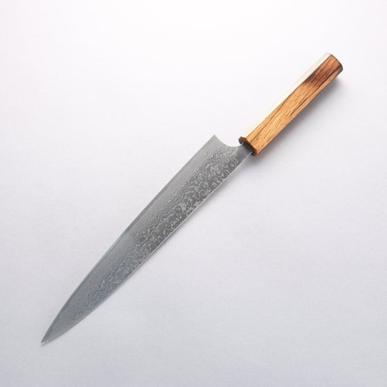 Anryu VG10 Migaki Finished Damascus Sujihiki 270mm Oak Handle - Seisuke Knife