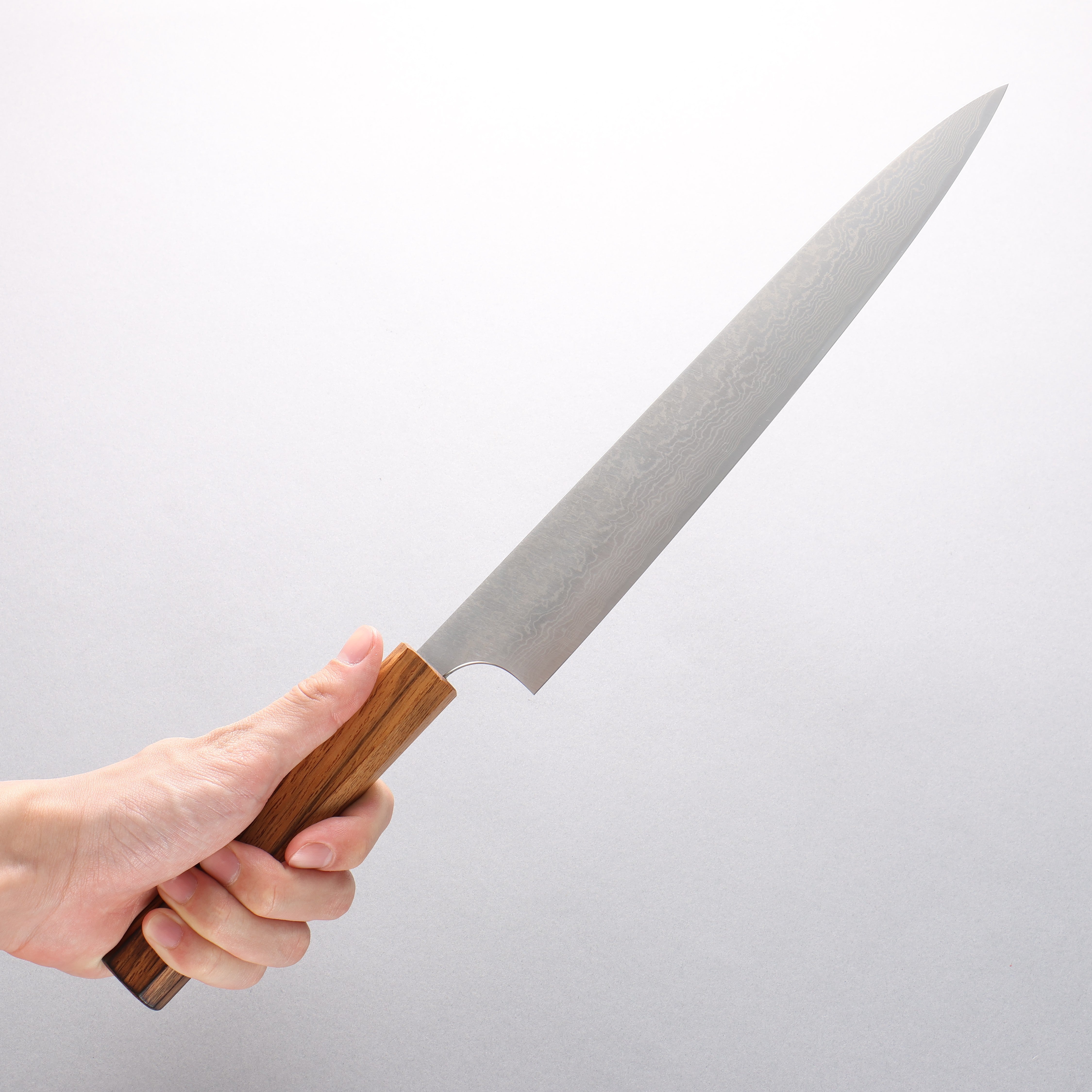 Anryu VG10 Migaki Damascus Sujihiki 270mm Oak Handle - Seisuke Knife