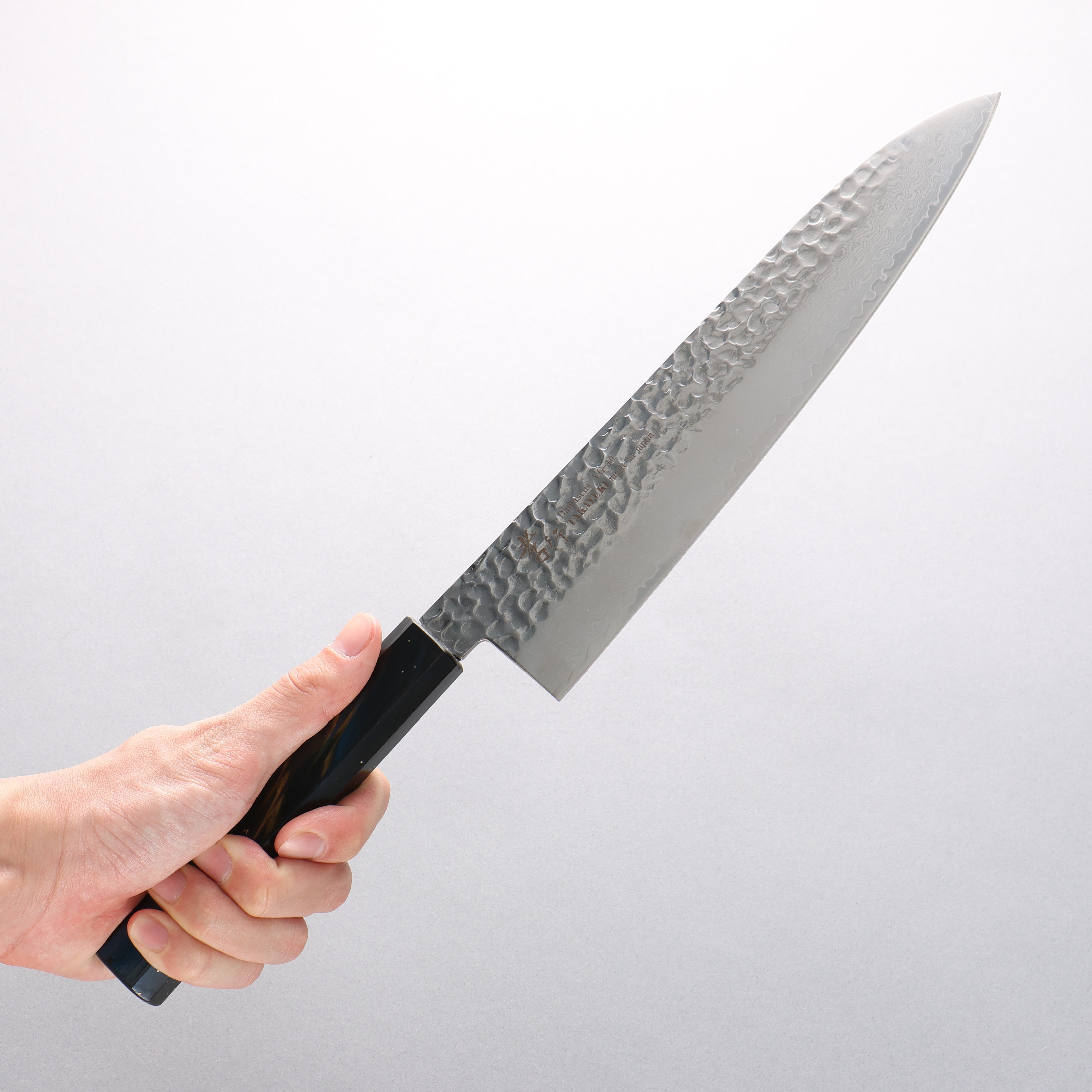 Sakai Takayuki VG10 33 Layer Damascus Gyuto 240mm Live oak Lacquered (Saiu) Handle - Seisuke Knife