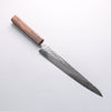 Seisuke Stainless Steel 440C Hammered Damascus Migaki Finished Sujihiki 240mm Oak Handle - Seisuke Knife - Slide 6