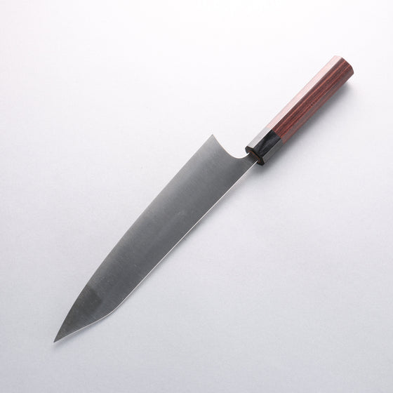 Shibata Takayuki Koutetsu Blue Super Gyuto 240mm Rosewood (Ferrule: Black Pakka Wood) Handle - Seisuke Knife