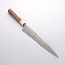  Yoshimi Kato SG2 Black Damascus Sujihiki 270mm Honduras (ferrule: White Pakka wood) Handle - Seisuke Knife