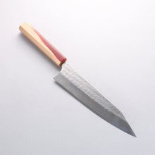  Yoshimi Kato Minamo SG2 Hammered Kiritsuke Gyuto 210mm Olive Tree and Red Resin Handle - Seisuke Knife