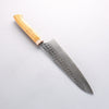 Yoshimi Kato Minamo SG2 Hammered Gyuto 210mm Western style (yellow) Handle - Seisuke Knife - Slide 11