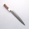 Yu Kurosaki Shizuku SG2 Hammered Sujihiki 240mm Stabilized wood (Birch Burl) Handle - Seisuke Knife - Slide 3