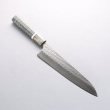  Yoshimi Kato Minamo SG2 Hammered Gyuto 210mm Stabilized wood (With White ring) Handle - Seisuke Knife