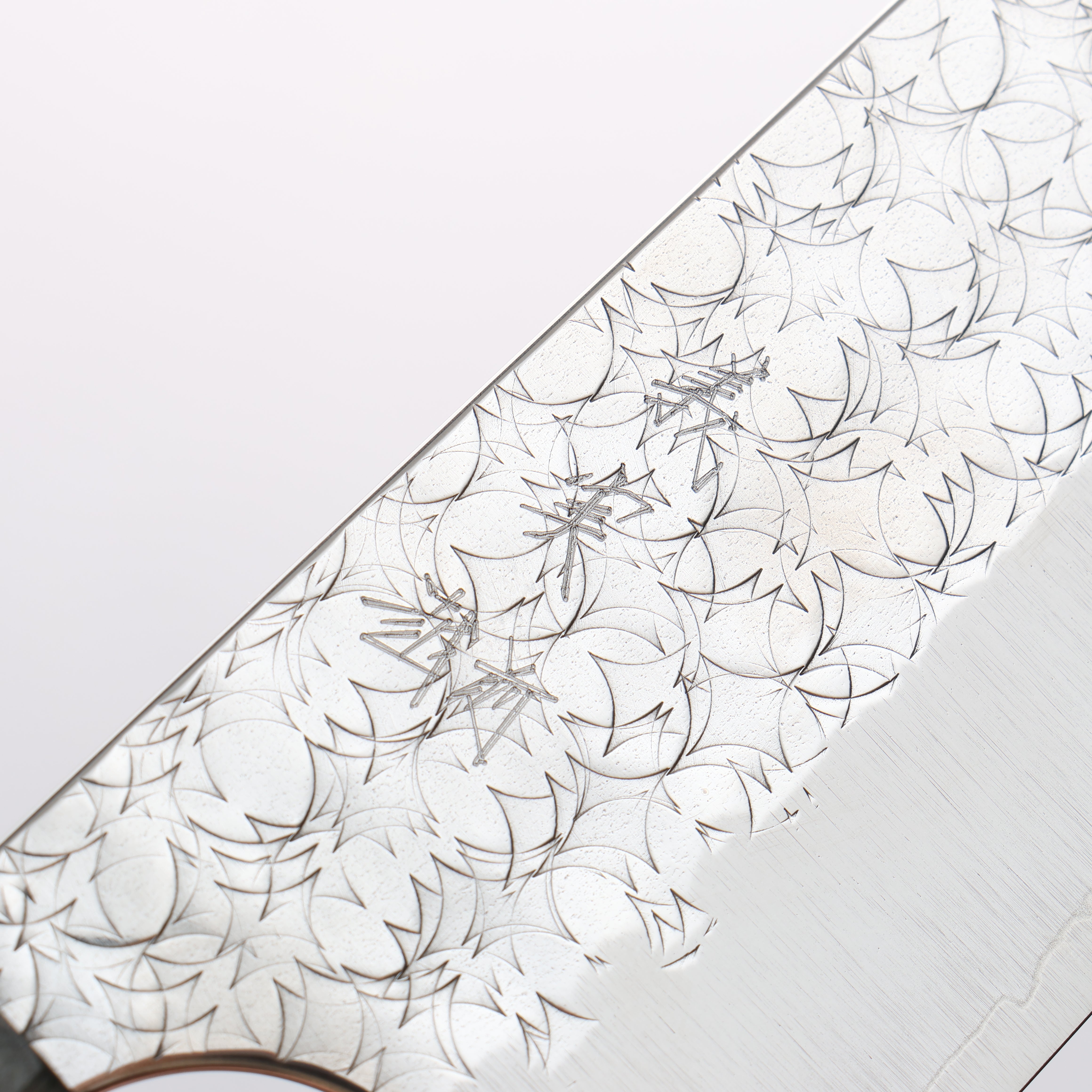 Yoshimi Kato Minamo SG2 Hammered Gyuto 210mm Stabilized wood (With White ring) Handle - Seisuke Knife