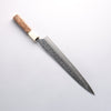 Yu Kurosaki Shizuku SG2 Hammered Sujihiki 270mm Stabilized wood (Birch Burl) Handle - Seisuke Knife - Slide 3