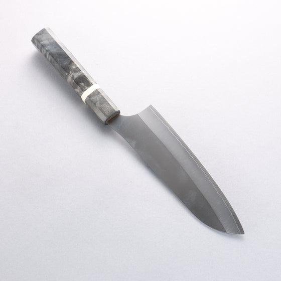 Yu Kurosaki New Gekko Ryu VG-XEOS Santoku 170mm Stabilized Burl & White Ring Handle - Seisuke Knife