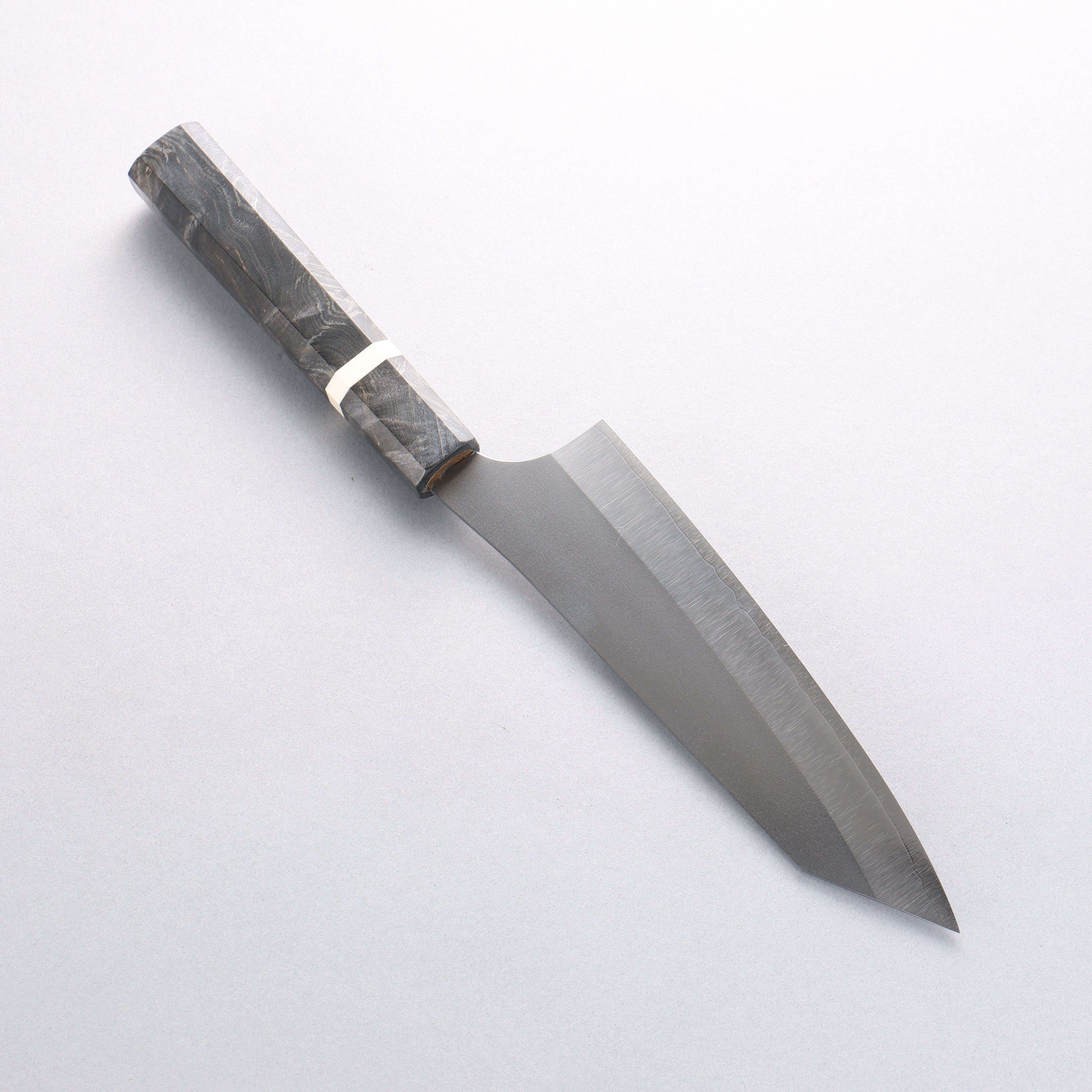Yu Kurosaki New Gekko VG-XEOS Bunka 170mm Stabilized Burl & White Ring Handle - Seisuke Knife