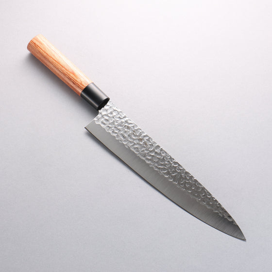 Kanetsune DSR-1K6 Hammered Gyuto 240mm Red Pakka wood Handle - Seisuke Knife