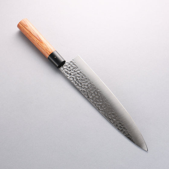 Kanetsune DSR-1K6 Hammered Gyuto 240mm Red Pakka wood Handle - Seisuke Knife