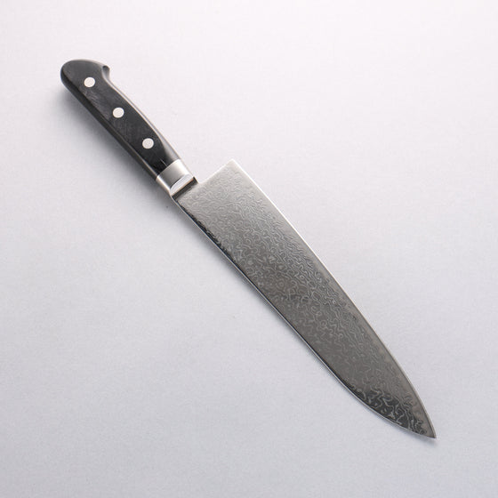 Seisuke Kagami2 AUS10 Mirrored Finish Damascus Gyuto 210mm Black Pakka wood Handle - Seisuke Knife