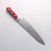 Seisuke Nami AUS10 Mirrored Finish Damascus Gyuto 210mm Red Pakka wood Handle - Seisuke Knife - Slide 12