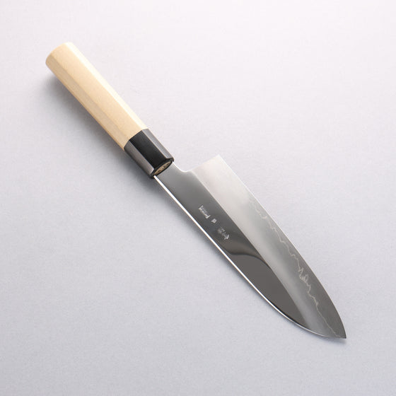 Choyo Silver Steel No.3 Mirrored Finish Santoku 180mm Magnolia Handle - Seisuke Knife