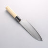 Kikuzuki Silver Steel No.3 Bokashi Santoku 180mm Magnolia Handle - Seisuke Knife - Slide 7