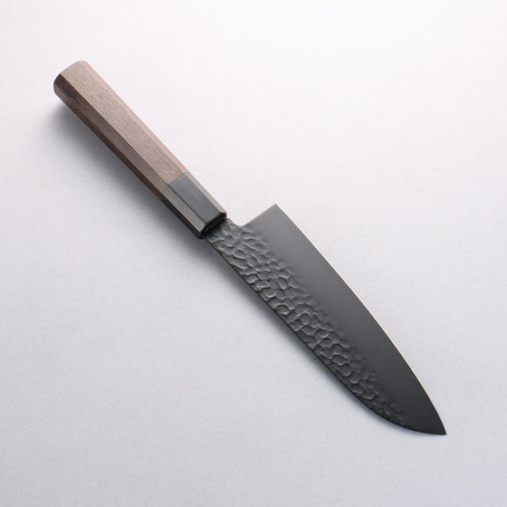 Sakai Takayuki Kurokage VG10 Hammered Teflon Coating Kiritsuke Santoku 160mm Burnt Oak Handle - Seisuke Knife