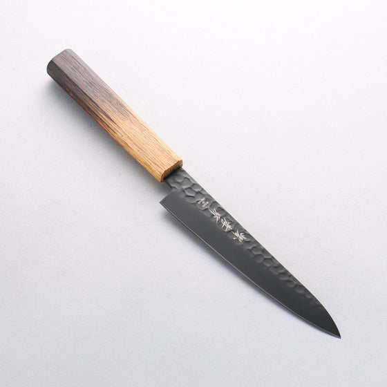 Sakai Takayuki Kurokage VG10 Hammered Teflon Coating Petty-Utility 150mm Burnt Oak Handle - Seisuke Knife