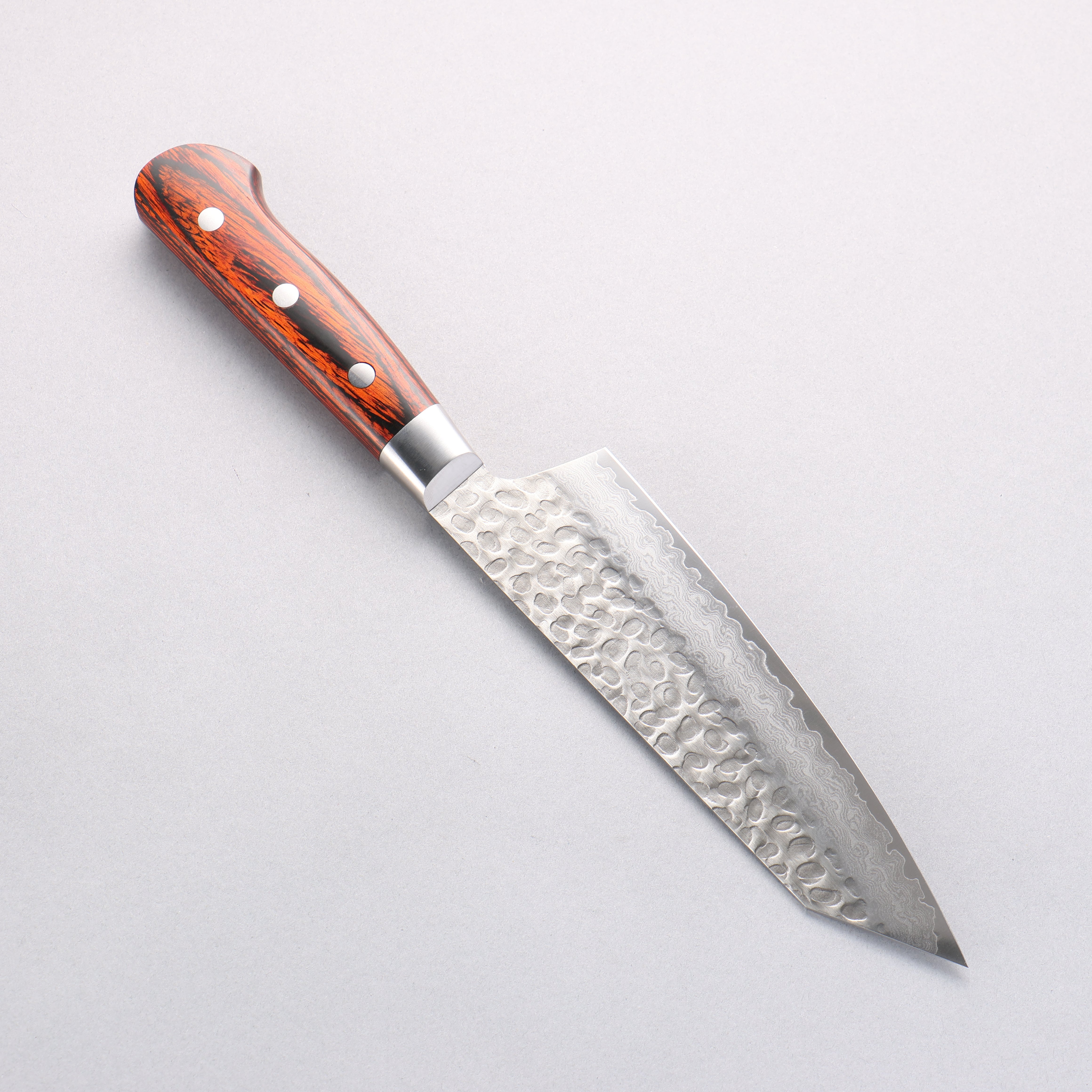 Sakai Takayuki VG10 33 Layer Damascus Kiritsuke Santoku 160mm Mahogany Pakkawood Handle - Seisuke Knife