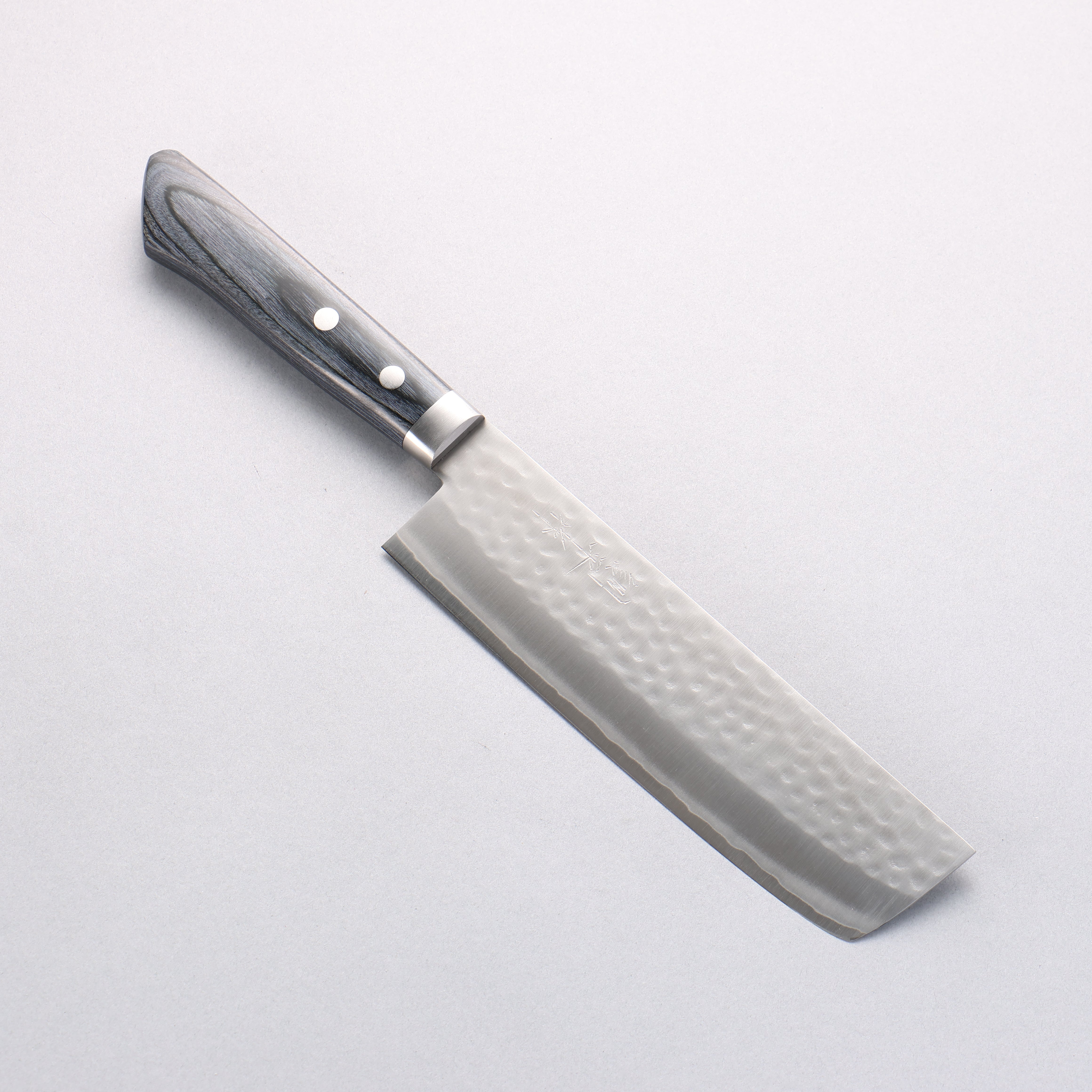 Kunihira VG1 Hammered Usuba 165mm Navy Blue Pakkawood Handle - Seisuke Knife