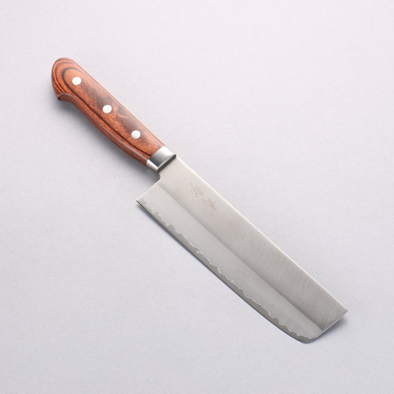 Seisuke VG1 Kasumitogi Nakiri 165mm Mahogany Handle - Seisuke Knife