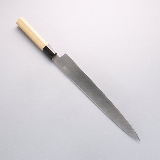 Kikuzuki Silver Steel No.3 Bokashi Yanagiba 300mm Magnolia Handle - Seisuke Knife