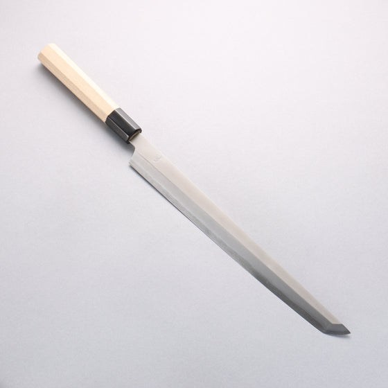 Kikuzuki Silver Steel No.3 Bokashi Sakimaru Takohiki 300mm Magnolia Handle - Seisuke Knife