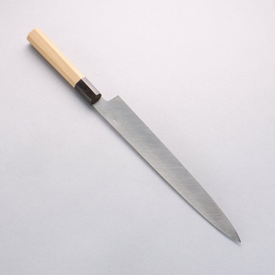 Kikuzuki Silver Steel No.3 Bokashi Yanagiba 270mm Magnolia Handle - Seisuke Knife