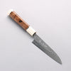 Yu Kurosaki Shizuku SG2 Hammered Petty-Utility 120mm Chinese Quince (White Ferrule and End Cap) Handle - Seisuke Knife - Slide 1