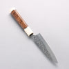 Yu Kurosaki Shizuku SG2 Hammered Petty-Utility 120mm Chinese Quince (White Ferrule and End Cap) Handle - Seisuke Knife - Slide 2