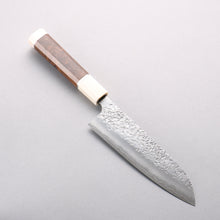  Yu Kurosaki Shizuku SG2 Hammered Santoku 170mm Chinese Quince (White Ferrule and End Cap) Handle - Seisuke Knife